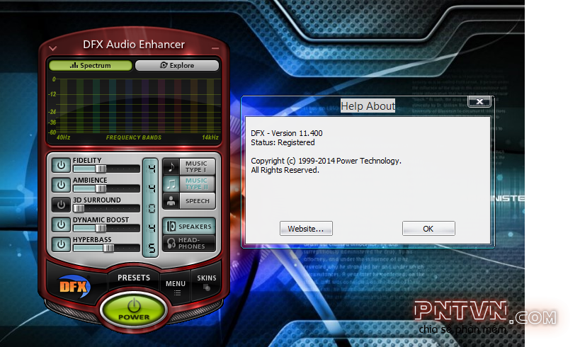 DFX Audio Enhancer 11.400 - Tăng chất lượng âm thanh