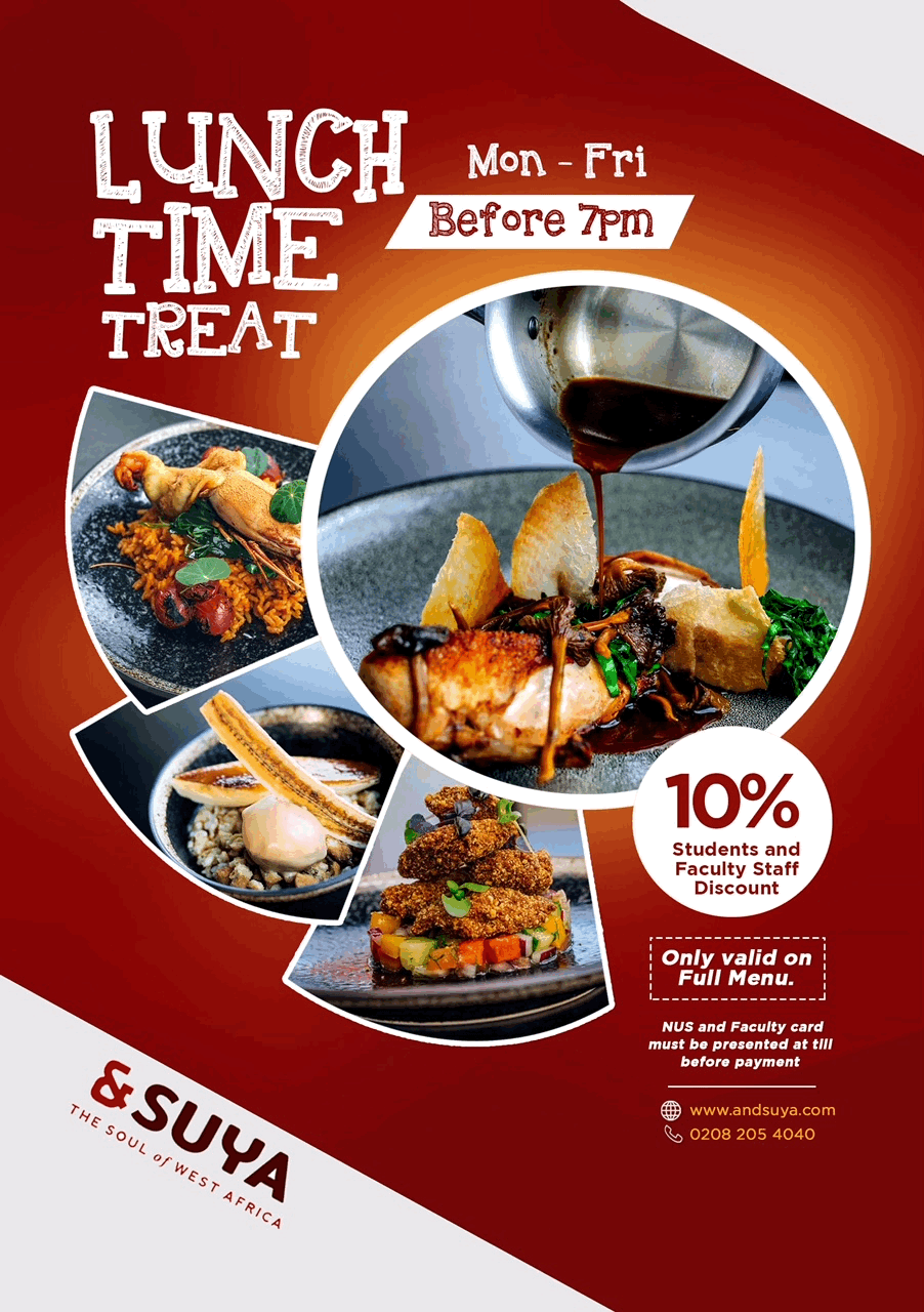 SUYA Lunch Time Student Offers SUYA Lunch Time Student Offers