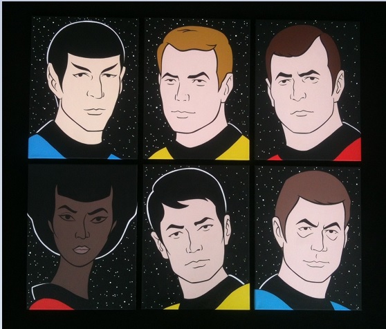 Jdtoonart Cartoon and Comic pop art Paintings: Star Trek animated series