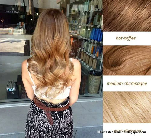 sun kiss hair color with hot coffee medium champagne and pure diamond colors