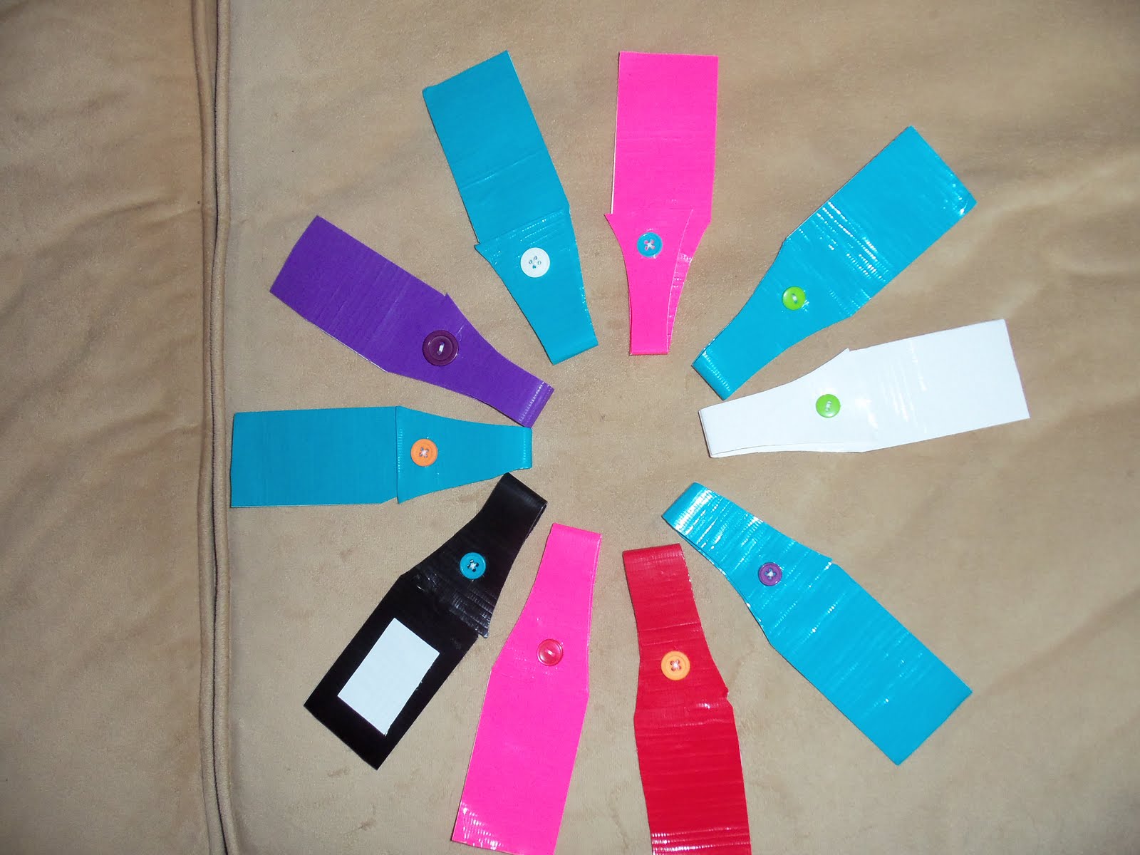 DIY Courtney Duct Tape Luggage Tags