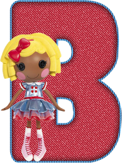 Abecedario Rojo Lalaloopsy. Red Alphabet Lalaloopsy.