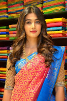 Pooja Hegde in Saree Photos at Anutex Mall Launch TollywoodBlog