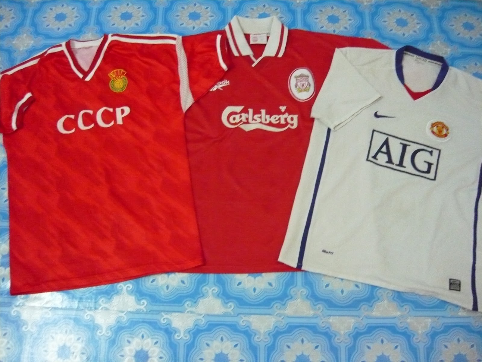 MCPICK VINTAGE LOT OF 3 VINTAGE FOOTBALL JERSEY(SOLD)
