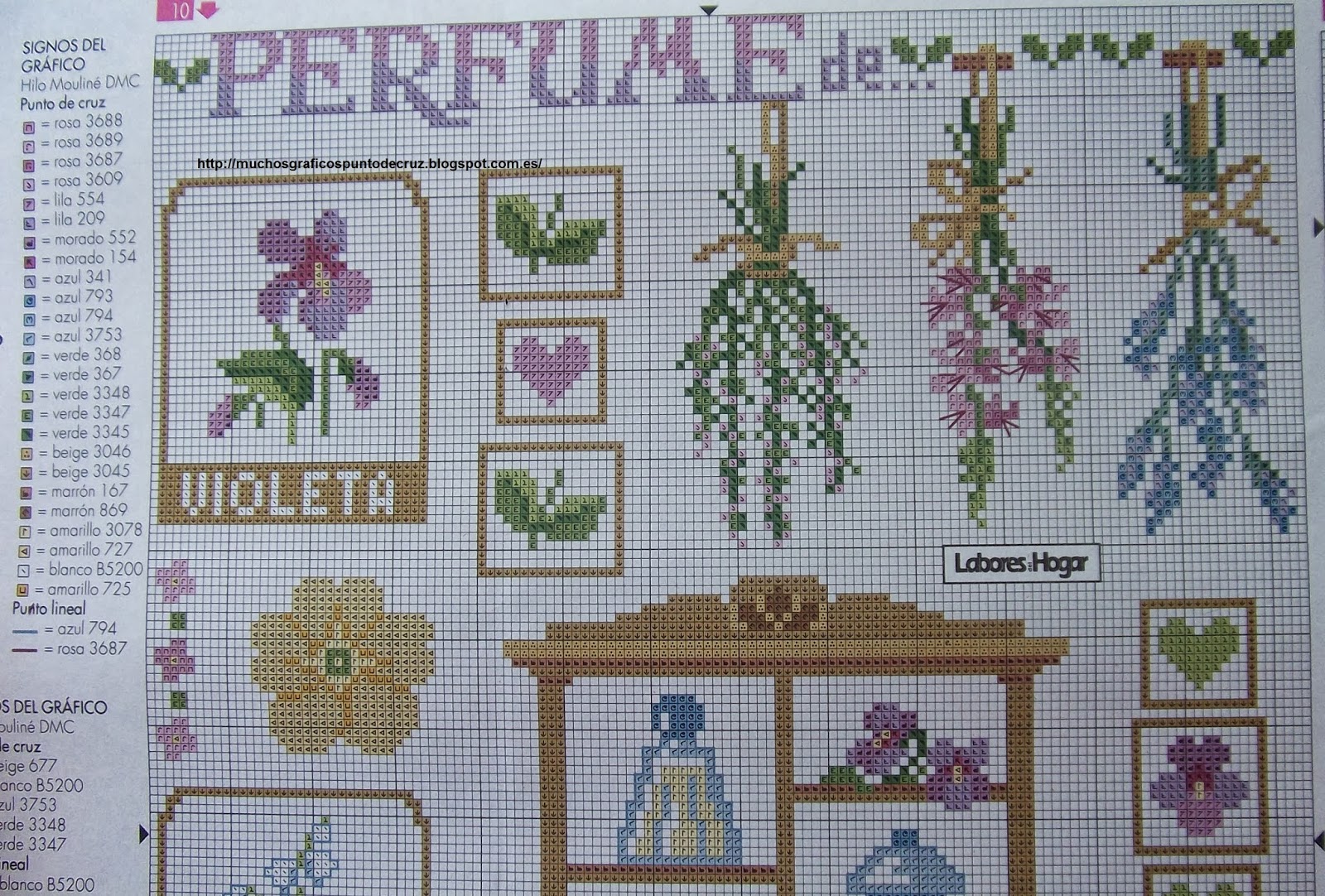 GRAFICOS PUNTO DE CRUZ GRATIS : BAÑOS(20)