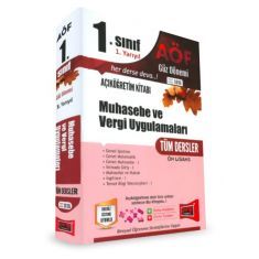 Yargı Açıköğretim 1.Sınıf Muhasebe ve Vergi Uygulamaları Tüm Dersler Ön Lisans Güz Dönemi Açıköğretim Kitabı Kod:1016 Yargı Açıköğretim 1.Sınıf Muhasebe ve Vergi Uygulamaları Tüm Dersler Ön Lisans Güz Dönemi Açıköğretim Kitabı Kod:1016
