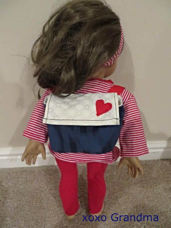 xoxo Grandma Backpack Fit for A Doll