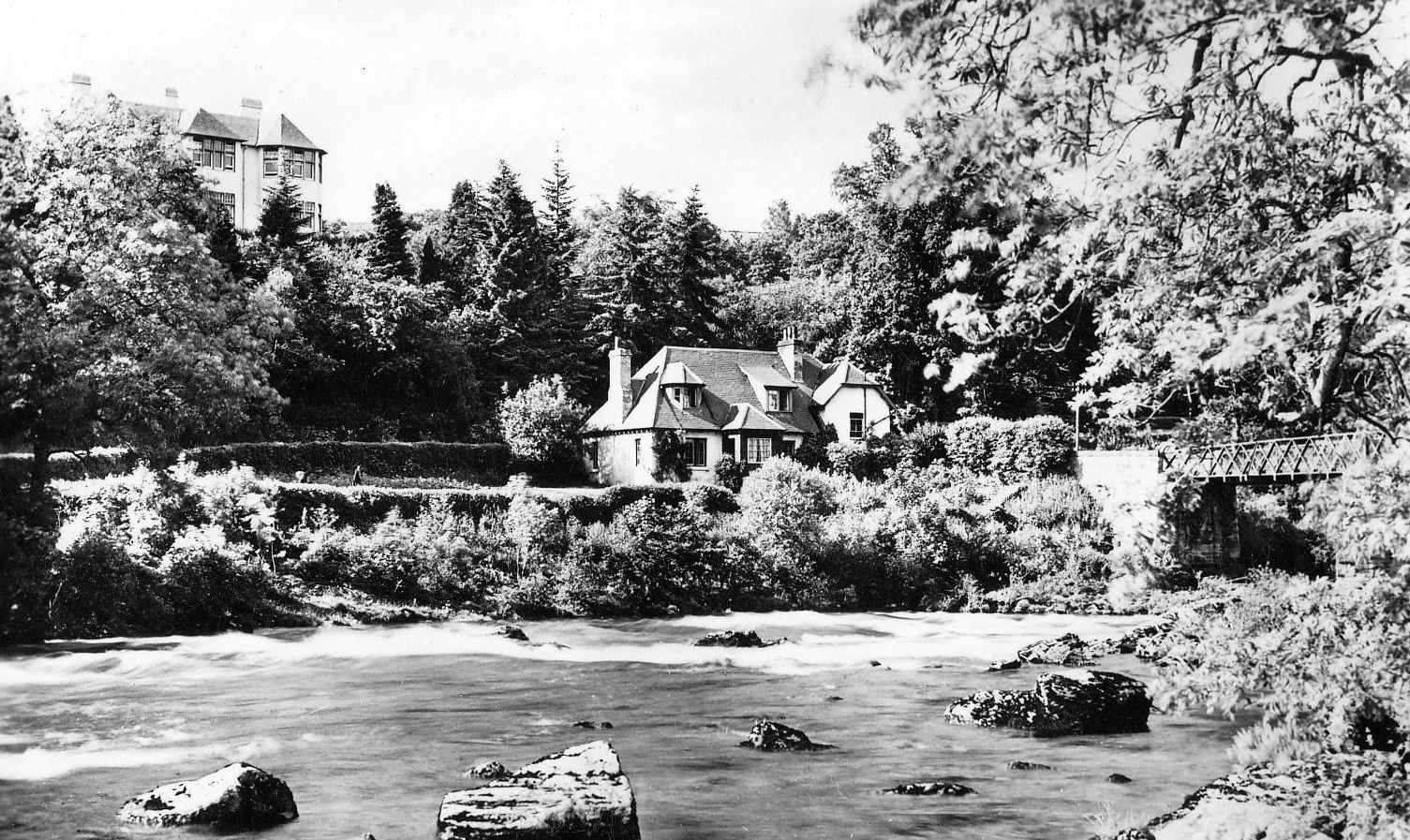 Tour Scotland Old Photograph River Tay Grandtully Perthshire Scotland