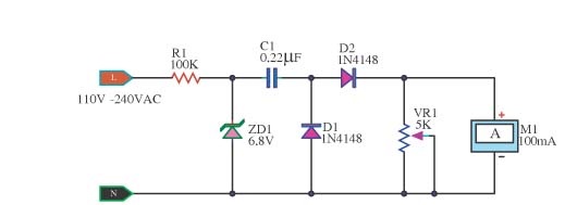 Frequency Meter for AC line Circuit Diagram | Electronic Circuits Diagram