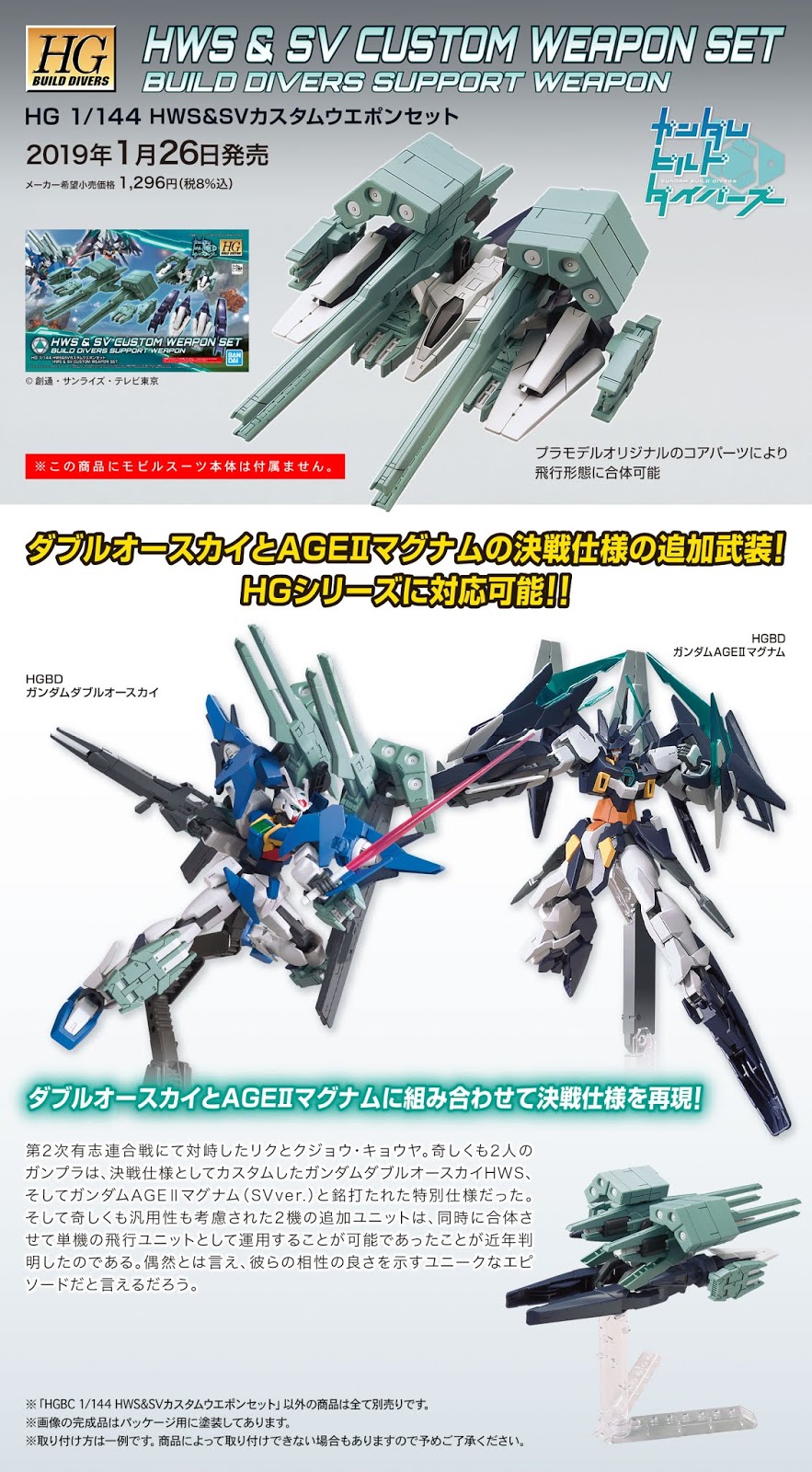 #46 HWS & SV Customize Weapon Set "Build Divers", Bandai HGBC 16 #46 HWS & SV Customize Weapon Set "Build Divers", Bandai HGBC -Model handmade hgbc hws sv