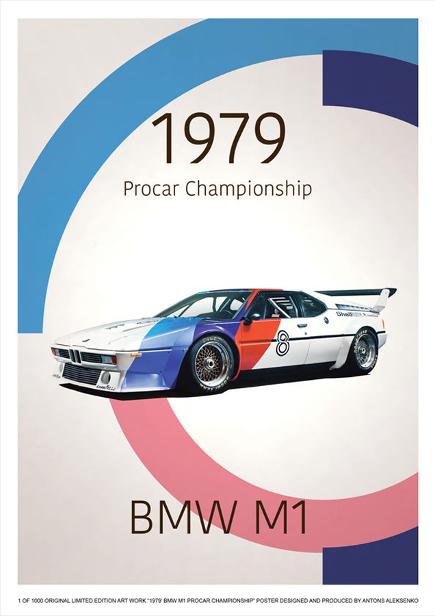 Poster AUTOMOBILSPORT #02 BMW M1 Procar Saison 1979 