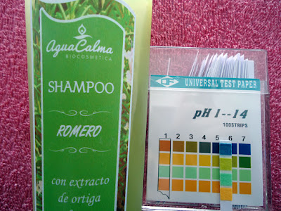 pH de Shampoo Romero de Aguacalma Biocosmética