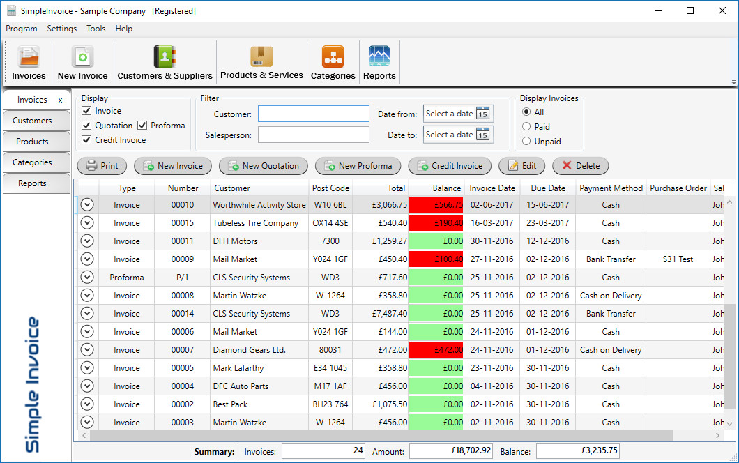 11+ Simply Invoice V2 Images