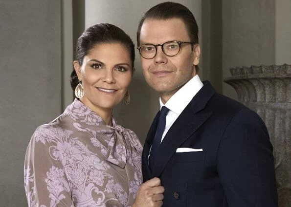 Crown Princess Victoria wore Acne Studios Danouck print dress. Acne Studios is a multidisciplinary luxury fashion house based in Stockholm