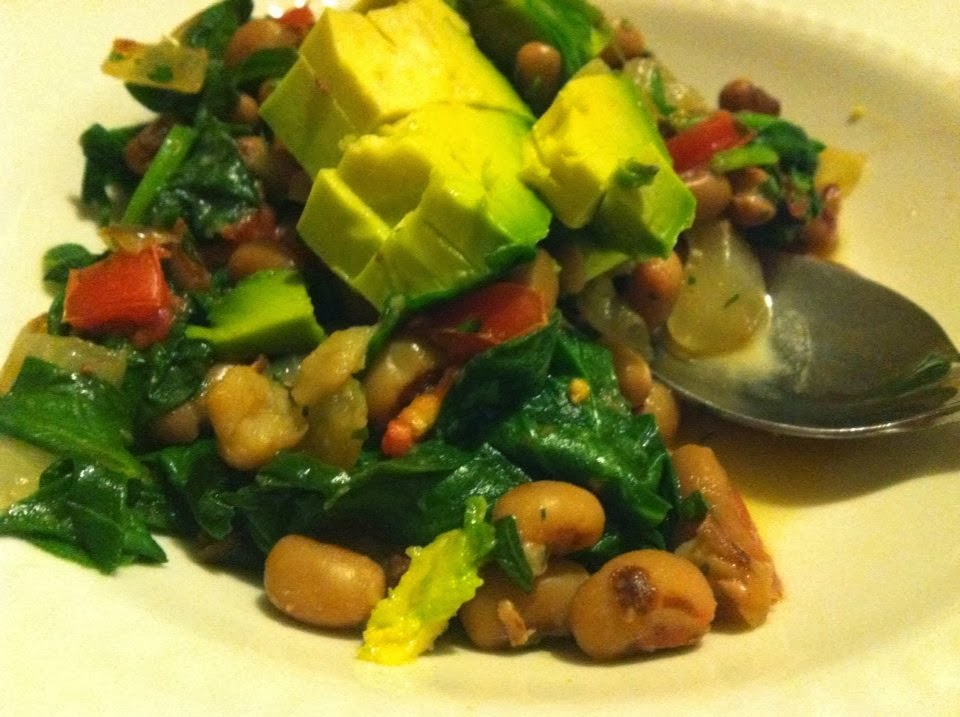 Don't Get Mad, Get Vegan!: Black Eyed Peas and Spinach