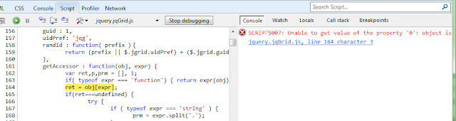 SCRIPT5007: Unable to get value of the property '0': object is null or ...