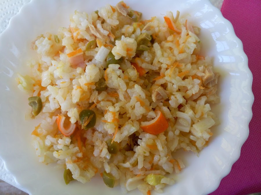 Receta fácil ensalada de arroz
