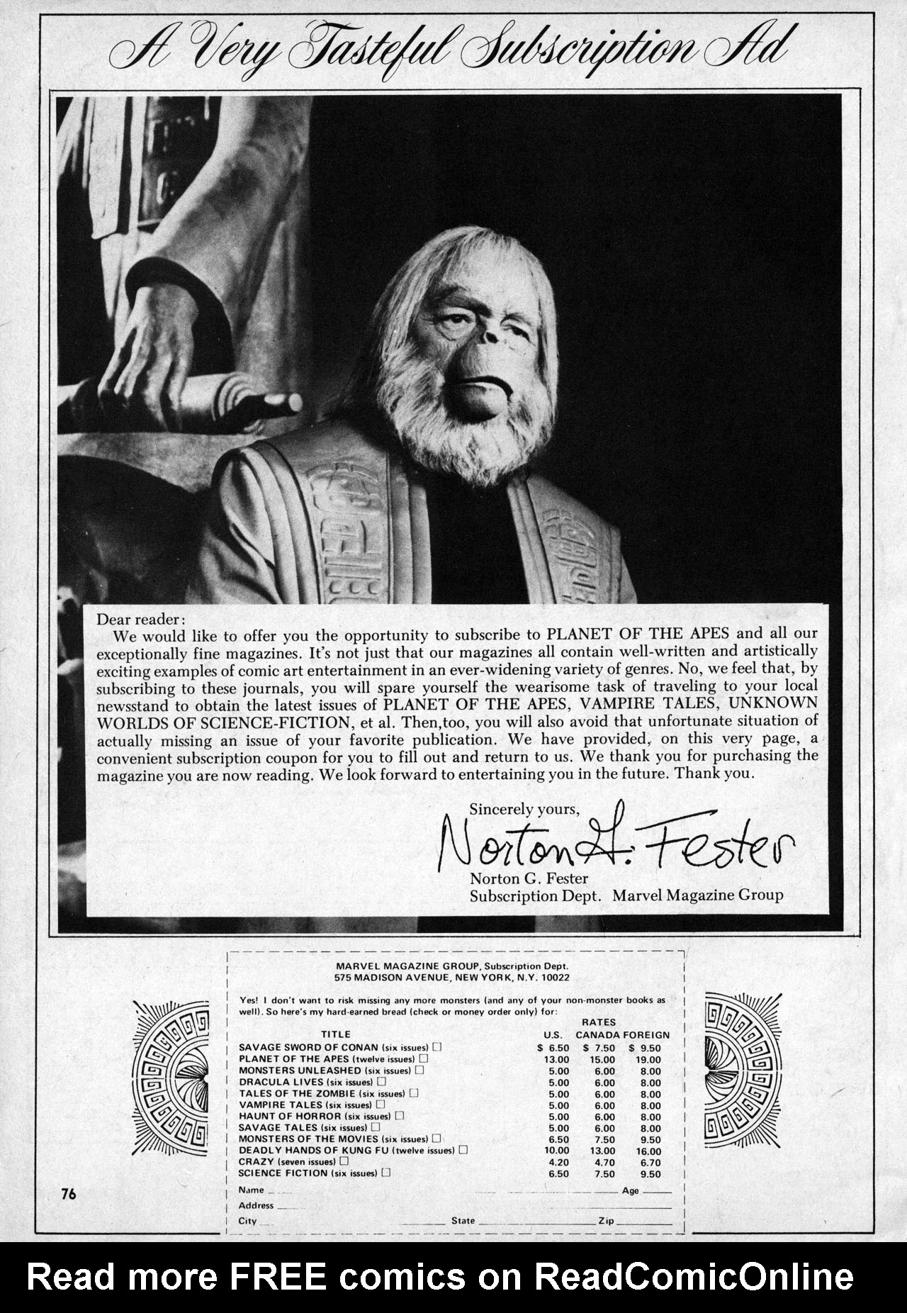 Read online Planet of the Apes comic -  Issue #4 - 70