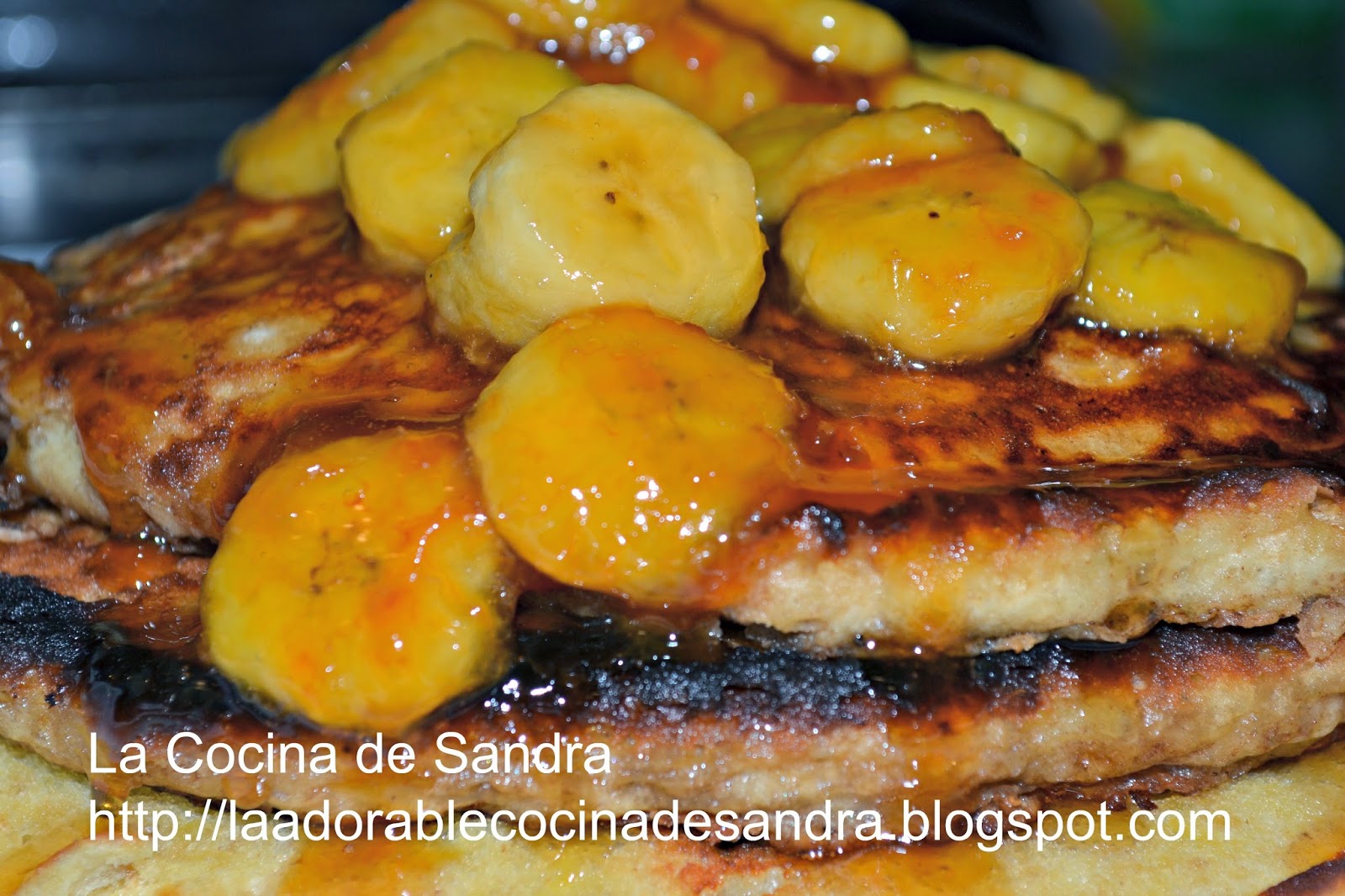 La Cocina de Sandra PANCAKES DE AVENA Y GUINEO