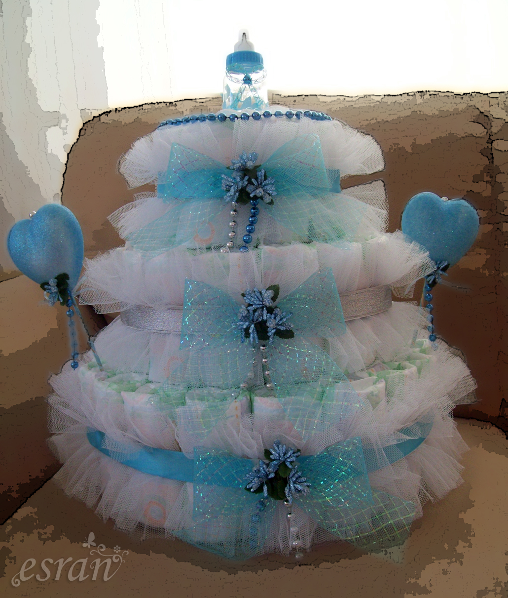 …♥ Zeynep�le Güne Merhaba ♥… BEBEK BEZ PASTA NASIL YAPILIR