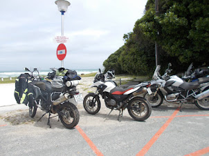 Classic Motorcycles at "Grotto Beach" in Hermanus.