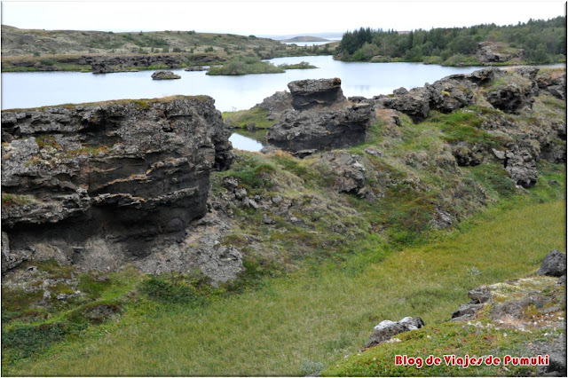 Myvatn en Islandia Alrededor de Myvatn se pueden ver paisajes caprichosos de lava. Blog viajes Islandia