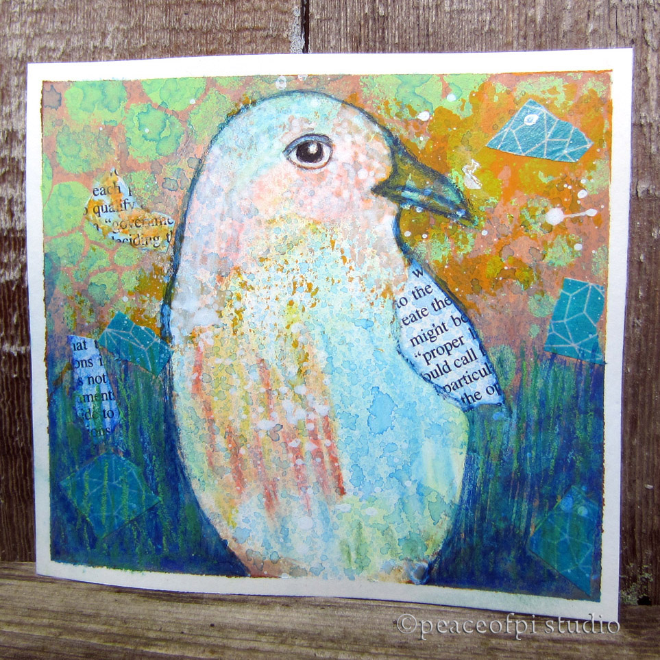 peaceofpi studio Two Ways to Create a Mixed Media Painting