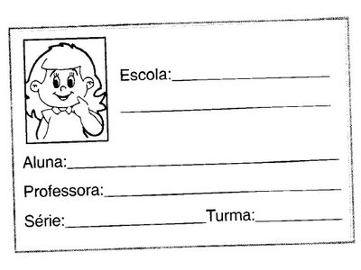 Modelos de Crachá para os alunos!-ESPAÇO EDUCAR