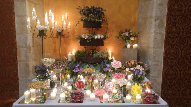 mesa de golosinas. Decoración de bodas y eventos.