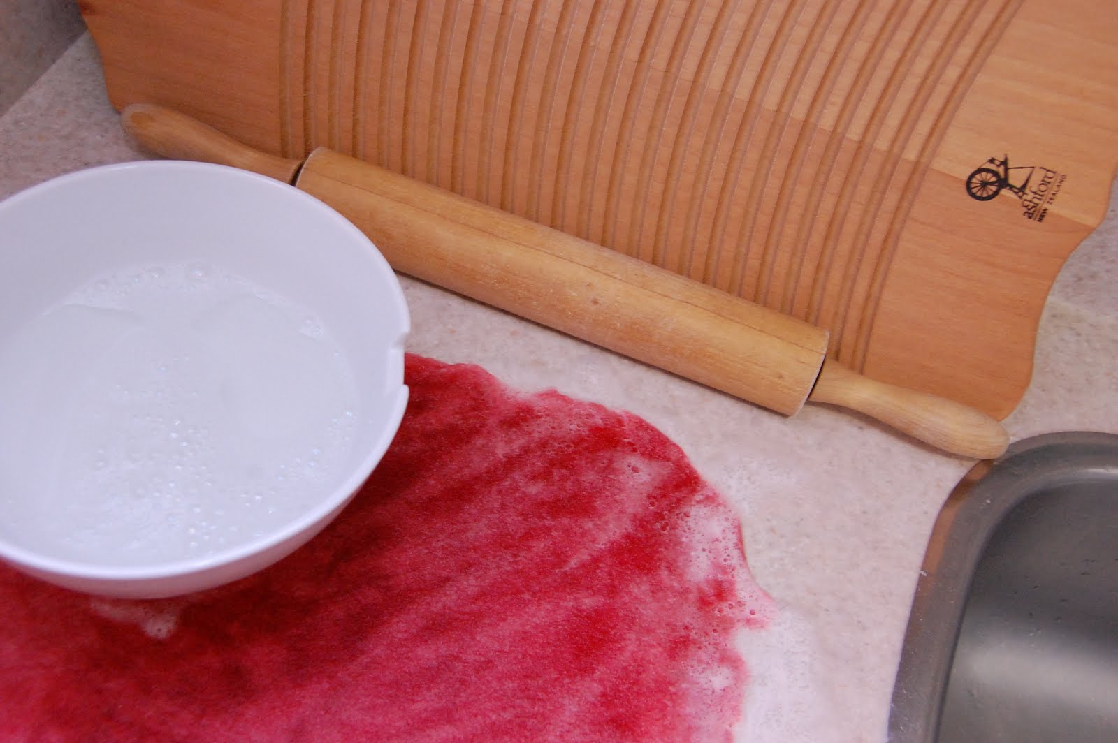 Textile Platypus Wet Felt Process continues...