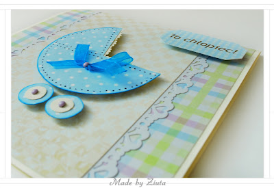 scrapbooking kartka narodziny