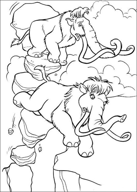 ice age coloring pages for kids - photo #25