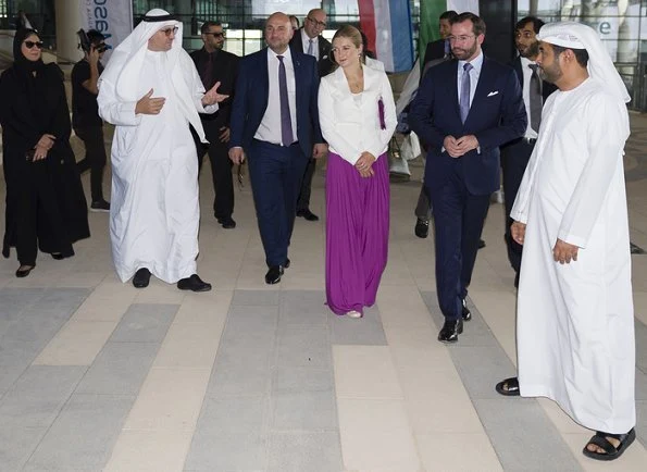 Hereditary Grand Duke Guillaume and Hereditary Grand Duchess Stephanie visit United Arab Emirates Abu Dhabi