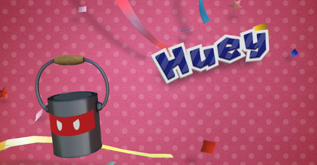 Paper Mario: Color Splash Huey paint bucket new character partner