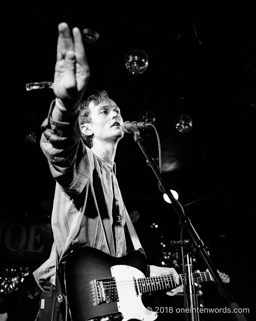 Ought at The Legendary Horseshoe Tavern on May 11, 2018 for the Audiotree North Launch Party at CMW Canadian Music Week Photo by John Ordean at One In Ten Words oneintenwords.com toronto indie alternative live music blog concert photography pictures photos