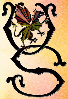 dragon wings tattoo letters VS