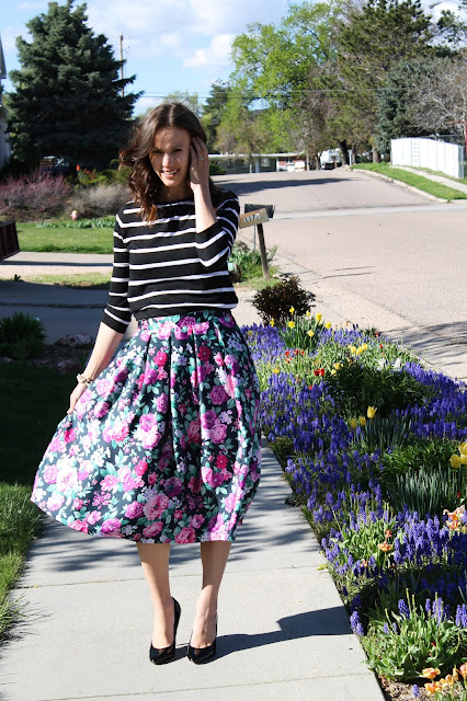 Floral and Stripes – How to calculate pleats | Sue's News