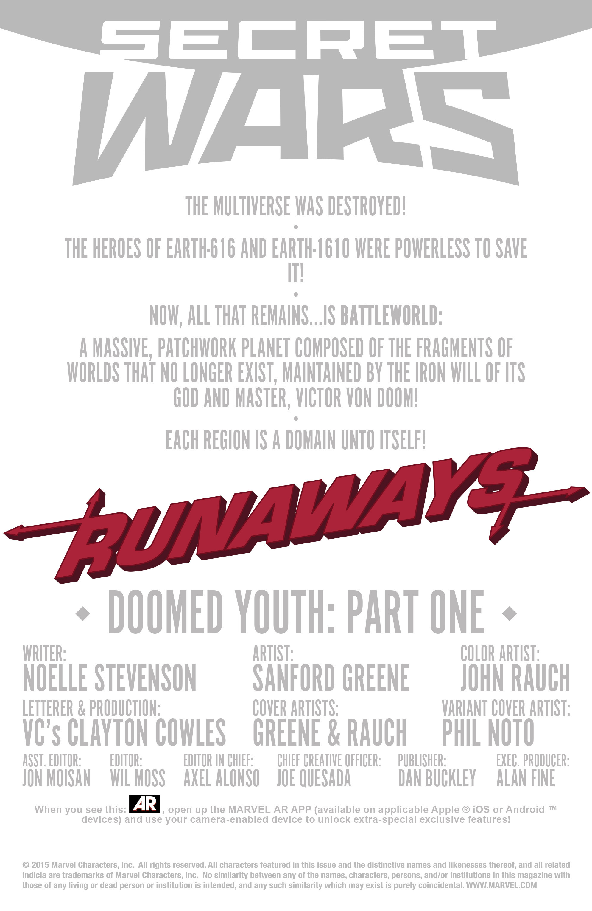Read online Runaways (2015) comic -  Issue #1 - 2