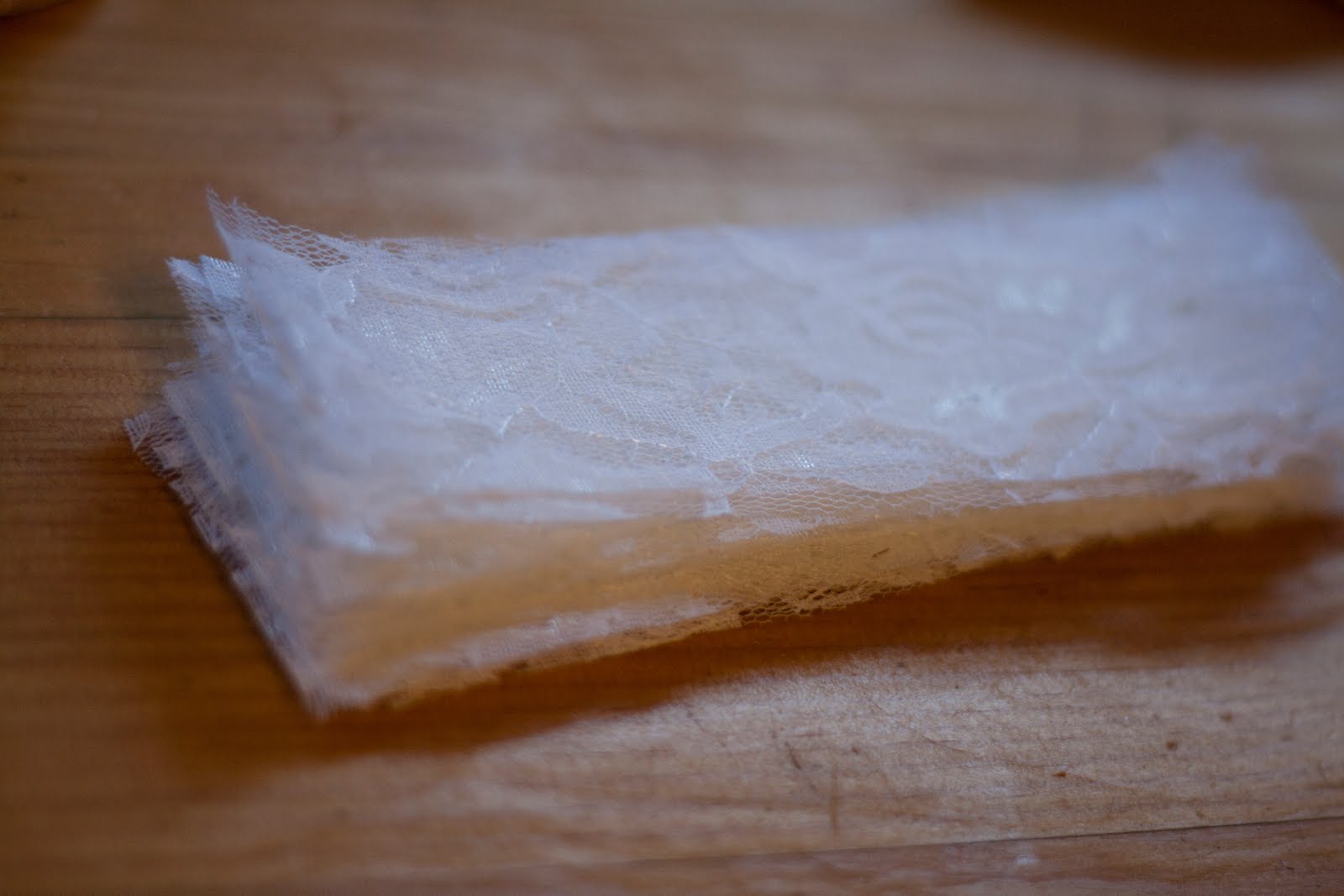 Good Things Come to those that Wait DIY Lace, Twine and Satin Ribbon