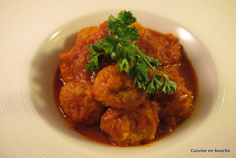 Boulettes de poulet à la sauce