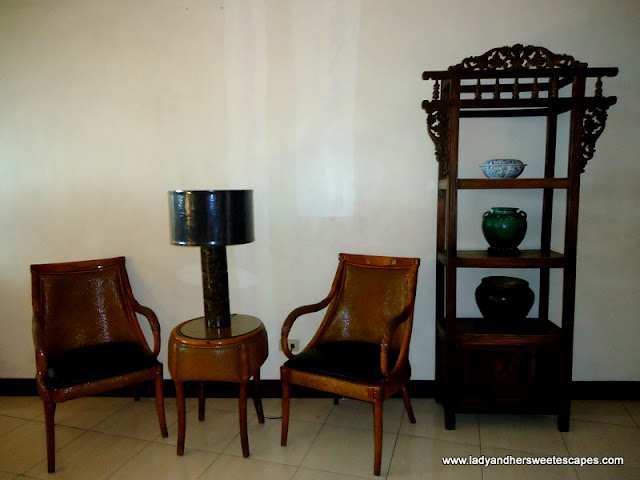 another antique chairs at Hotel Alejandro Tacloban