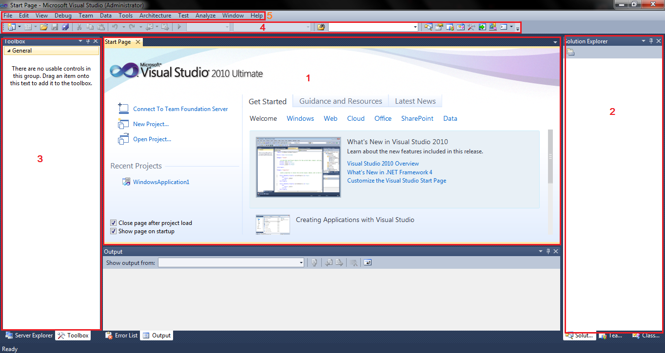 ส่วนประกอบ Visual Basic 2010 - Visual Basic 2010 Gramming
