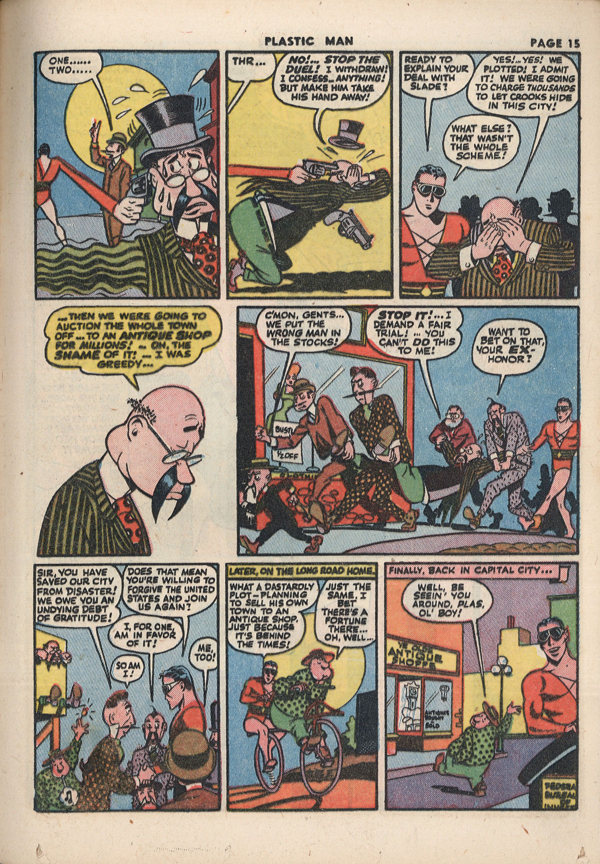 Read online Plastic Man (1943) comic -  Issue #2 - 17