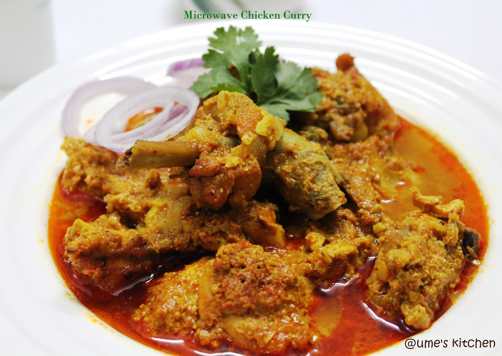 Ume's Kitchen: Quick and Simple Microwave Chicken Curry