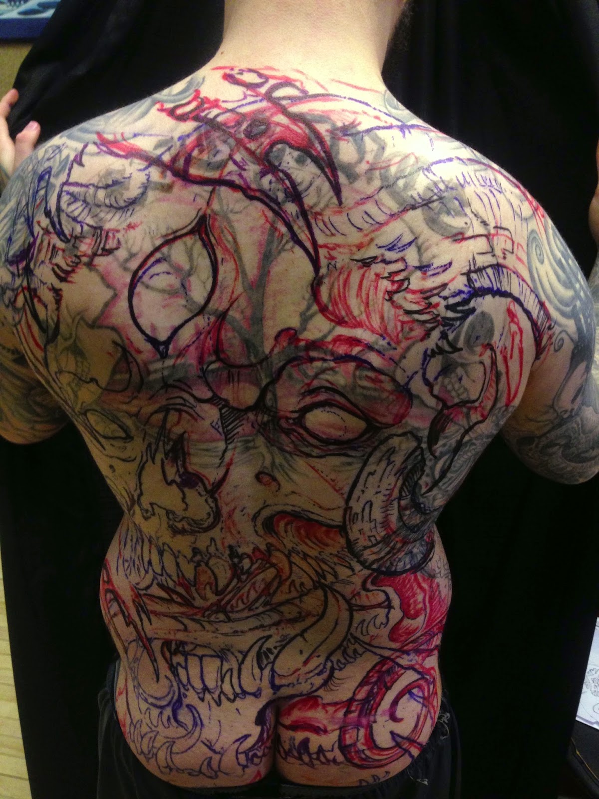 Tattoos & Art by DAVID EKSTROM My back tattoo, and 2