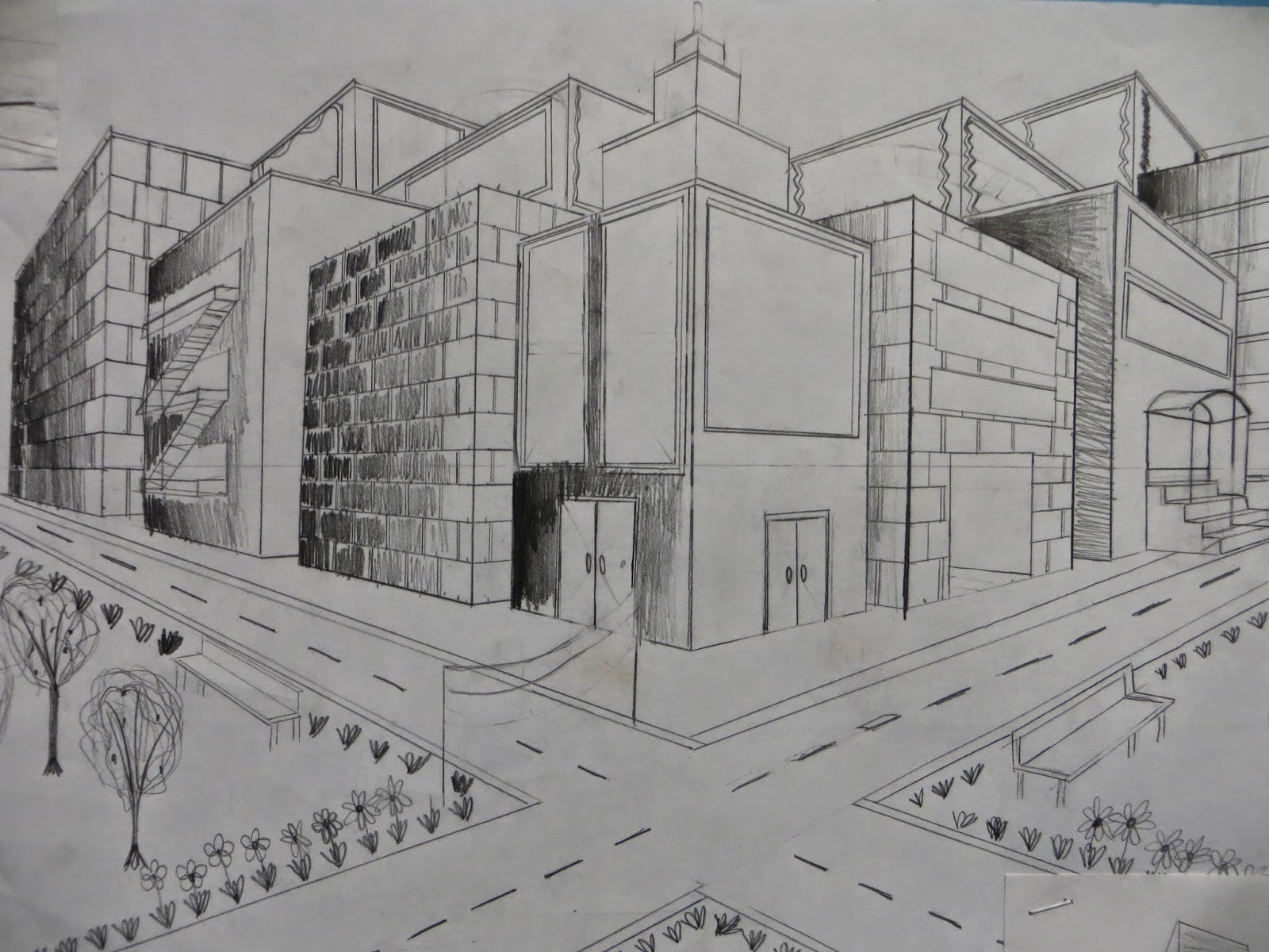 ART WITH SCHMIDT 5th Grade 2 Point Perspective