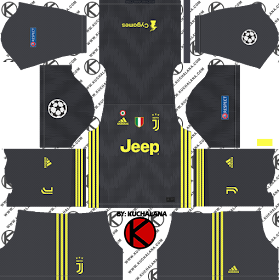 Juventus 2018/19 UCL Kit - Dream League Soccer Kits