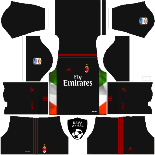 Naxmal DLS & FTS AC Milan Leaked Kits 2017/2018 DLS & FTS 15