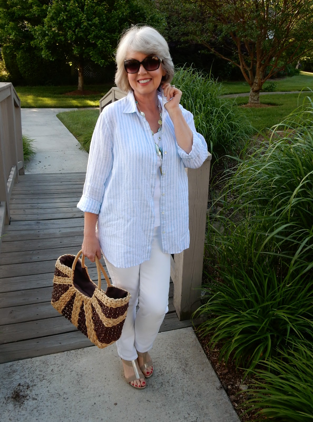 Fifty, not Frumpy J.Jill's Linen Collection