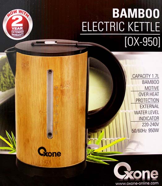 OX-950 Oxone Bamboo Electric Kettle - 950W